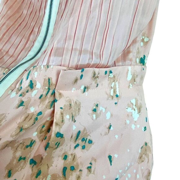 Poleci Blush Pink 100% Silk Sleeveless Sheath Dress Sz 6 NWT - Picture 9 of 14
